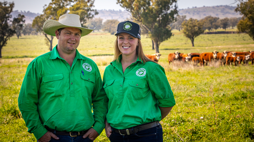 NSW Farmer and Our Cow co-founder Bianca and Dave Tarrant