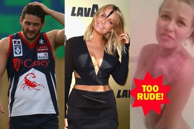 Remember that nude shower snap of Lara from her affair with Brendan Fevola in 2010? We bet she does. <br/><br/>According to the model, the saucy pic was leaked by the footy player while he was still married to wife Alex and while she was still cavorting with fiance Michael Clarke.<br/><br/>My, how things have changed!