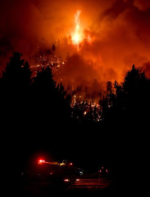 A smoke bomb set off by the couple in southern California, on September 5 sparked the fire.