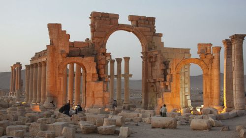 Ancient ruins in the Syrian city of Palmyra. (AAP)