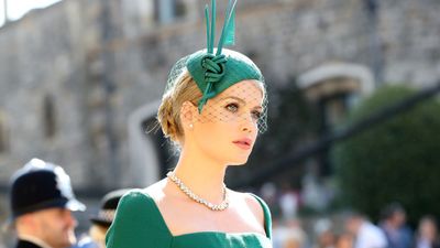 Lady Kitty Spencer arrives at the Royal Wedding, May 19