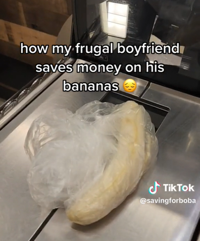 frugal boyfriend saves on bananas