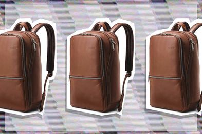 9PR: Samsonite Business Sam Classic Leather Slim Backpack