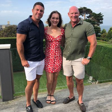 Anthony (Left) and Chris (Right) with their 18-year-old daughter, Grace