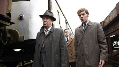 Shaun Evans (right) plays Inspector Morse.