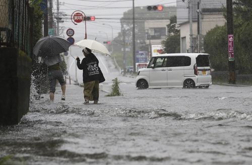 Japan Meteorological Agency has warned of a heavy rain and requested people evacuate to protect life. 