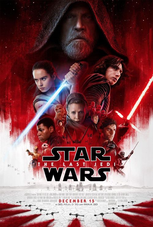The new poster for Star Wars: The Last Jedi has dropped hours before the new trailer was released. (Supplied)