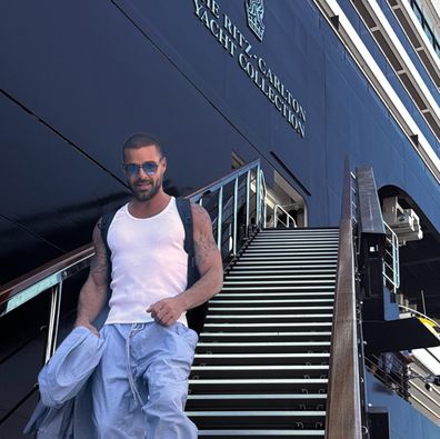 Ricky Martin on the Ritz Carlton superyacht