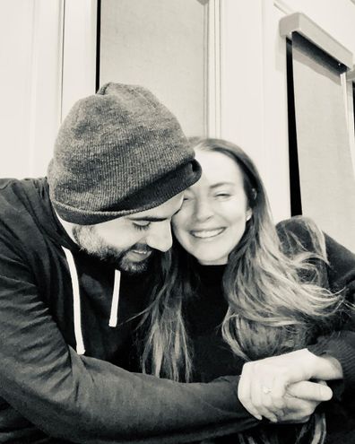 Lindsay Lohan and her husband now Badr Chamas. 