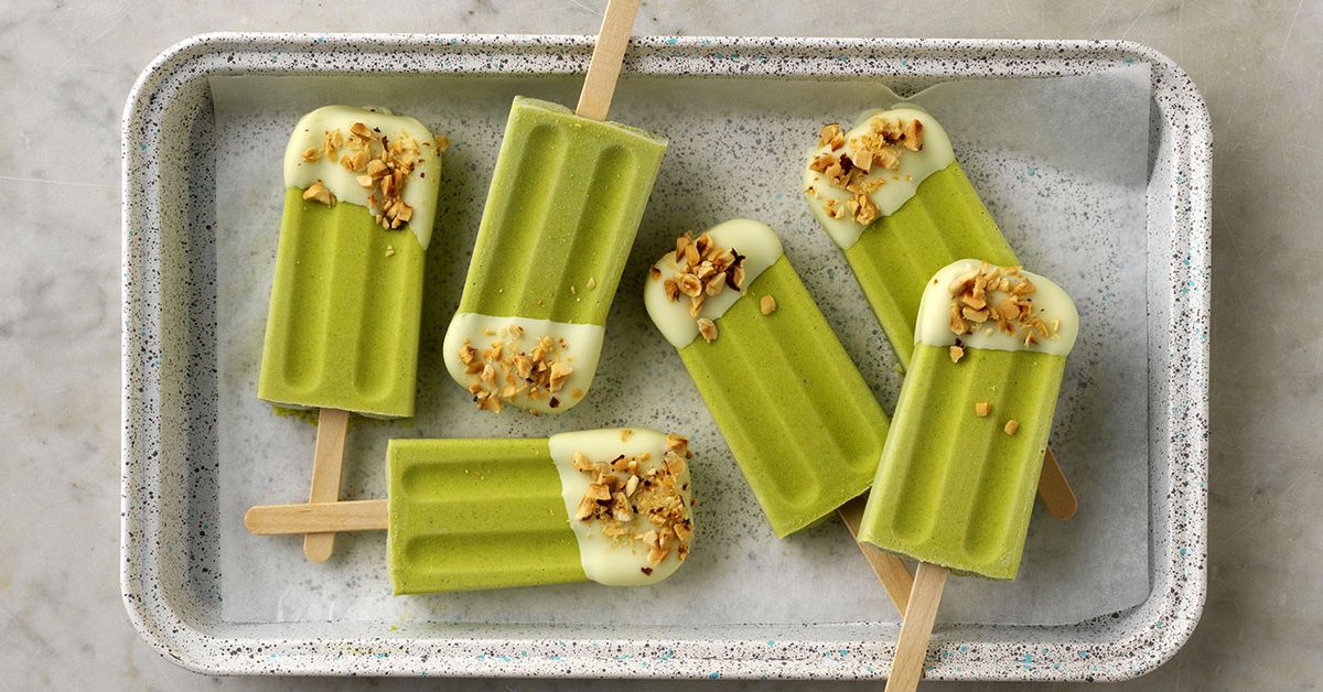 Avocado, coconut and white chocolate ice block recipe - 9Kitchen