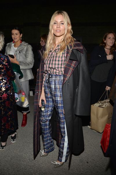 Sienna Miller at Burberry A/W '18, London Fashion Week