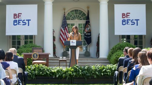 "I feel strongly that as adults, we can and should 'be best' at educating our children about the importance of a healthy and balanced life." (AP)