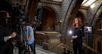 Behind the scenes of the Duchess' video shoot for the wildlife award.