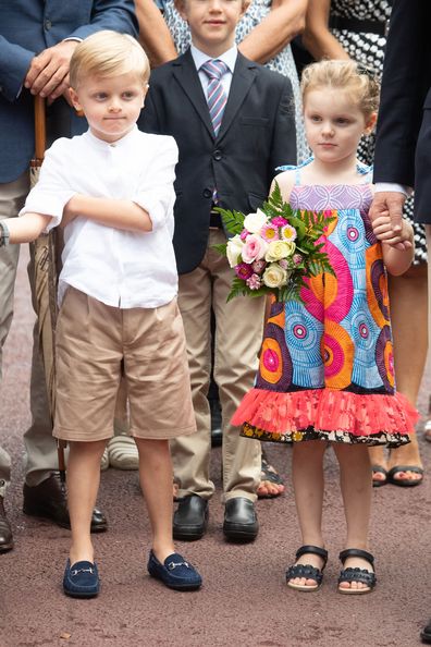 Monaco twins Prince Jacques and Princess Gabriella go back to school