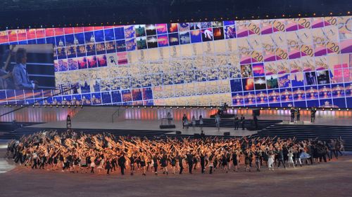 Dancers perform at the 2014 Commonwealth Games Opening Ceremony. (Getty)