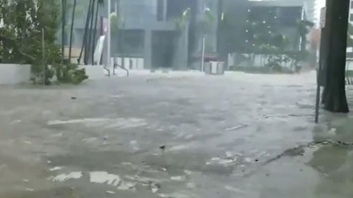 Streets were flooded when Irma hit Florida.