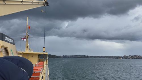 Moody skies seen from the Manly Ferry.