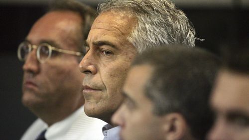 In this July 30, 2008, file photo, Jeffrey Epstein appears in court in West Palm Beach, Florida. 