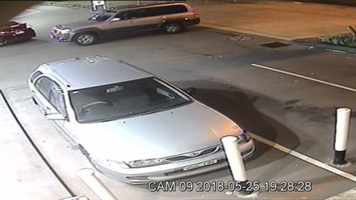 In the CCTV footage, Phetmang was seen along with a silver 2004 Hyundai Terracan with the Victorian registration URK109. Picture: Supplied.