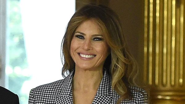 Melania Trump in Michael Kors. Image: Getty