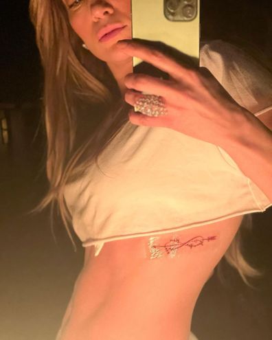 Jennifer Lopez's tattoo for Ben Affleck