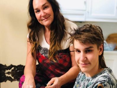 Kate Langbroek and son Lewis