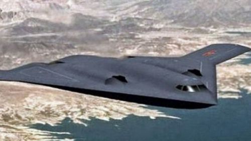 An artist impression of the planned H-20 stealth bomber.