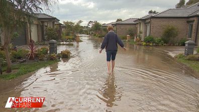 Forty-seven houses in the Rivervue retirement village also flooded.