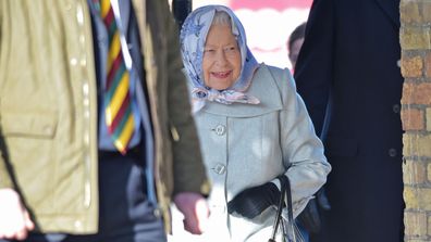Queen Elizabeth II arrives at King's Lynn railway station in Norfolk, ahead of boarding a train as she returns to London after spending the Christmas period at Sandringham House in north Norfolk