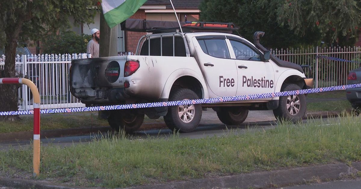 Ute With Pro-Palestine Stickers, Flag, Set on Fire in Sydney