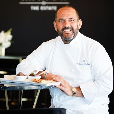 SYDNEY, AUSTRALIA - OCTOBER 18: The Estates Guest Chef, Guillaume Brahimi poses during The Everest Media Preview Day on October 18, 2019 in Sydney, Australia. (Photo by Hanna Lassen/Getty Images for Australian Turf Club)