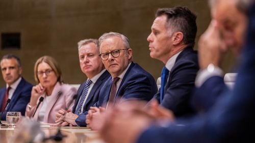 Australian Prime Minister Anthony Albanese met with the state and territory leaders. 