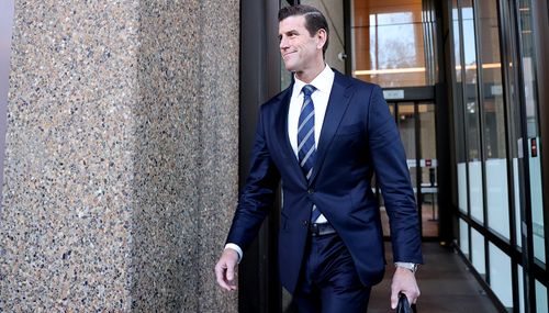 Ben Roberts-Smith leaves Federal Court in Sydney this week.