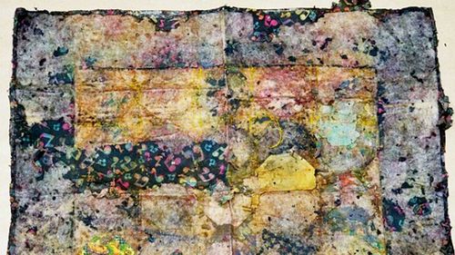 A distinctive homemade quilt found with the girl's remains.