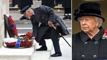 Charles steps in for the Queen at Remembrance ceremony