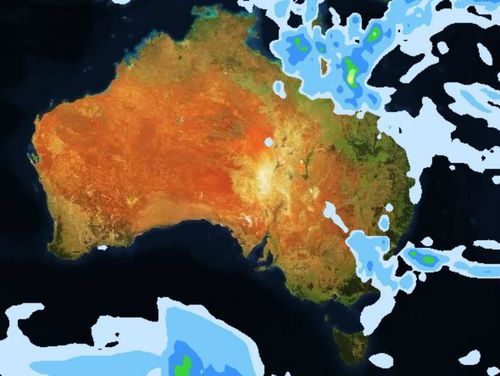 Thunderstorms are also predicted for parts of Queensland and New South Wales.