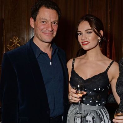 Lily James and Dominic West.