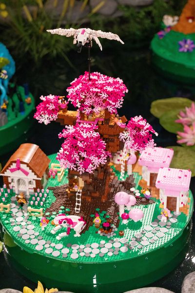 Pink Bonsai Tree and Fairy Village | Lily Pads Challenge