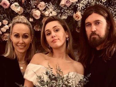 Miley Cyrus, Tish Cyrus and Billy Ray Cyrus