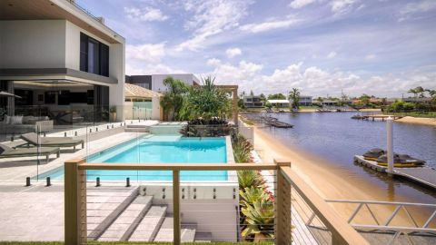 gold coast trophy home for sale dedicated sports bar room domain