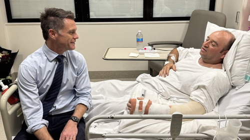 Ahmed el Ahmed meets Chris Minns in hospital.