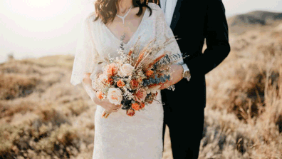 Rustic wedding bouquet