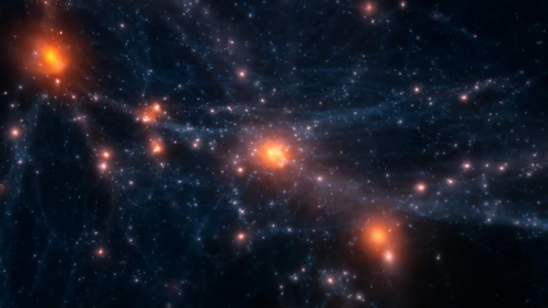 Simulation of the Formation and Evolution of a Cluster of Galaxies through the research team at IAC. 