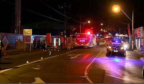 The crash happened just after 2.20am. (9NEWS)