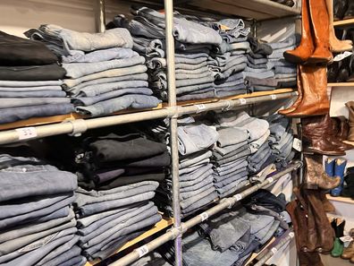 Vintage on Chapel has plenty of jeans to choose from in South Yarra, Melbourne.