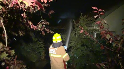 Firefighters battled the Ringwood house fire. (9NEWS) 