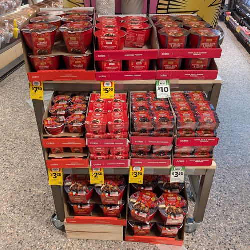 Christmas-themed baked goods are already on Coles supermarket shelves across the country. 