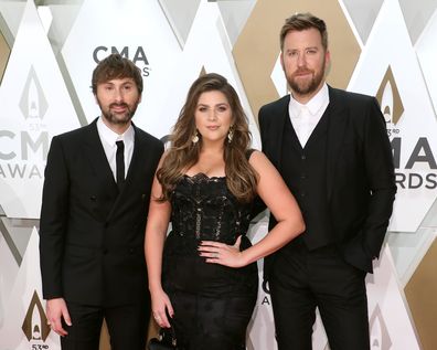 Dave Haywood, Hillary Scott, and Charles Kelley of Lady Antebellum 