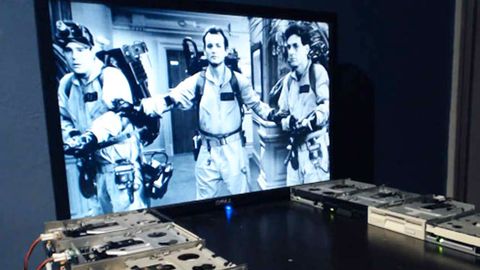 Watch: Ghostbusters theme by floppy disk drives