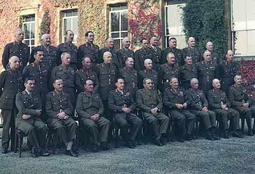 Who commanded the UK's 21st Army Group during the Normandy invasion?